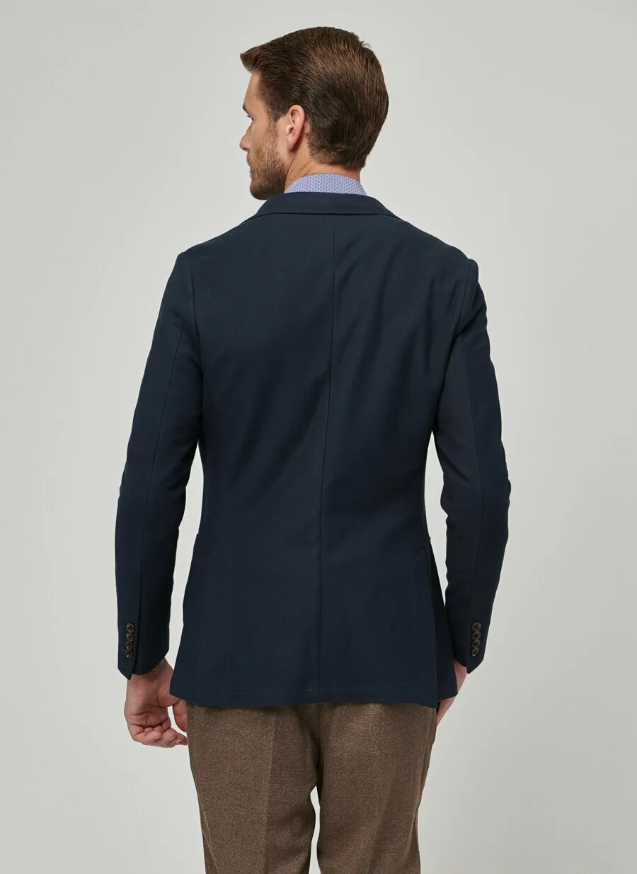 16896 Navy Blue Slim Fit Jacket