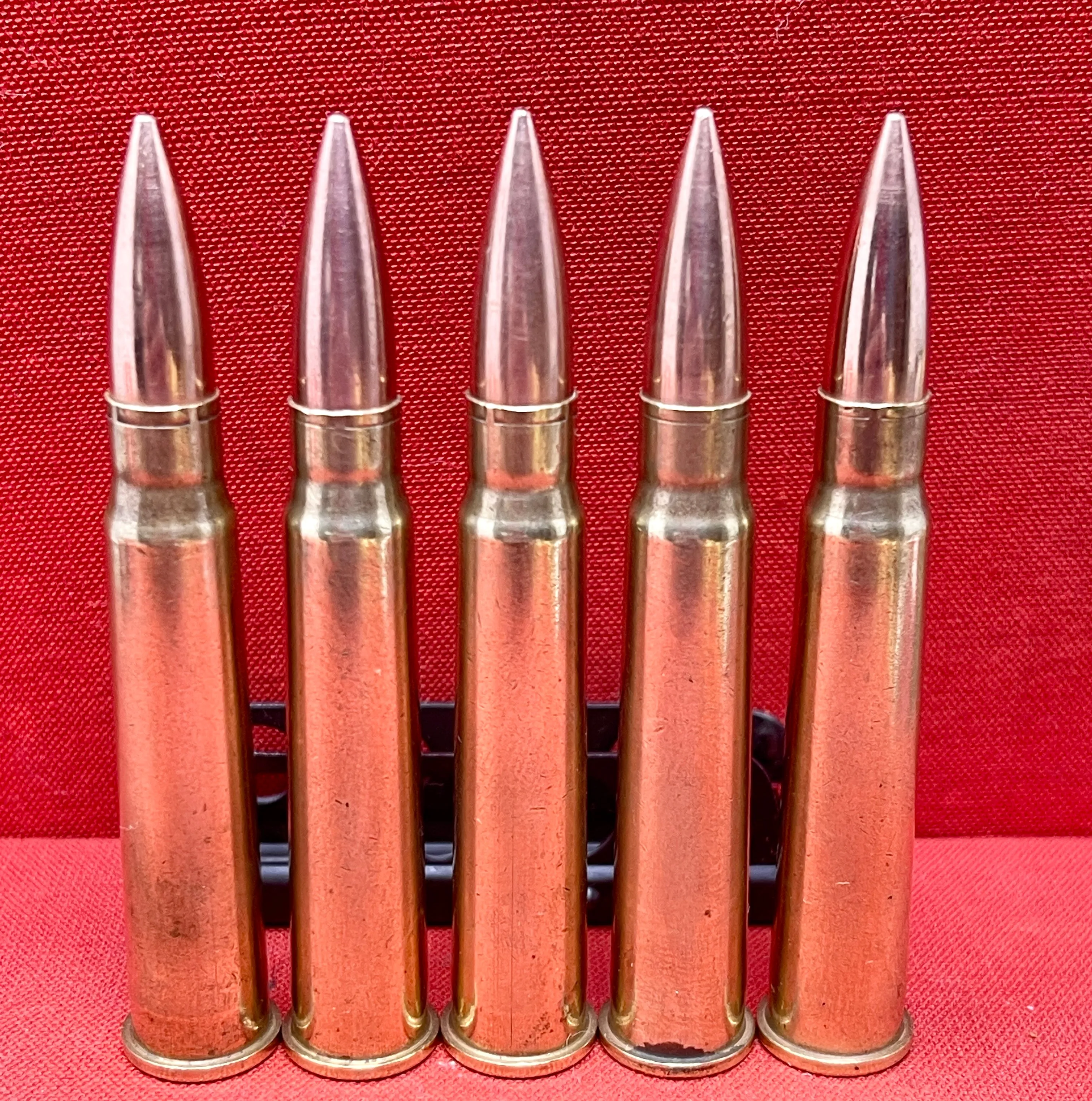 5 X Inert/ Display – .303 Lee Enfield Rounds 1971 In Charger Loading Clip