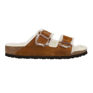 Arizona Shearling Suede Slide Sandals