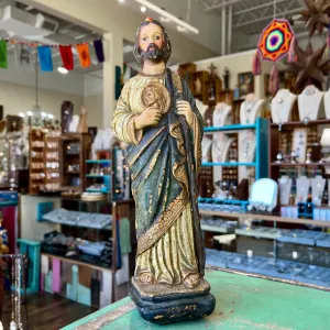 Distressed St Jude 11" Statue