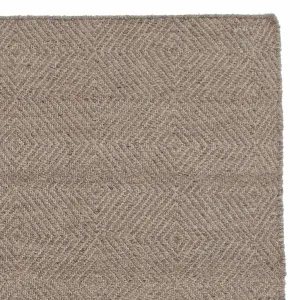 Dumka Wool Rug [Grey brown melange]