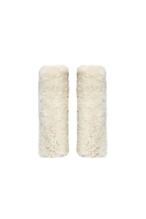 Evelina Women’s Tigrado Shearling Leg Warmers - Ivory