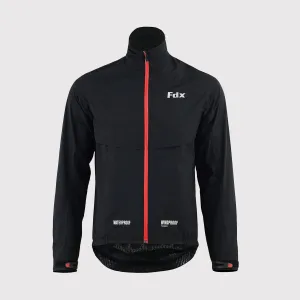 Fdx Evex Black Men's & Boy's Windproof & Waterproof Thermal Cycling Jacket