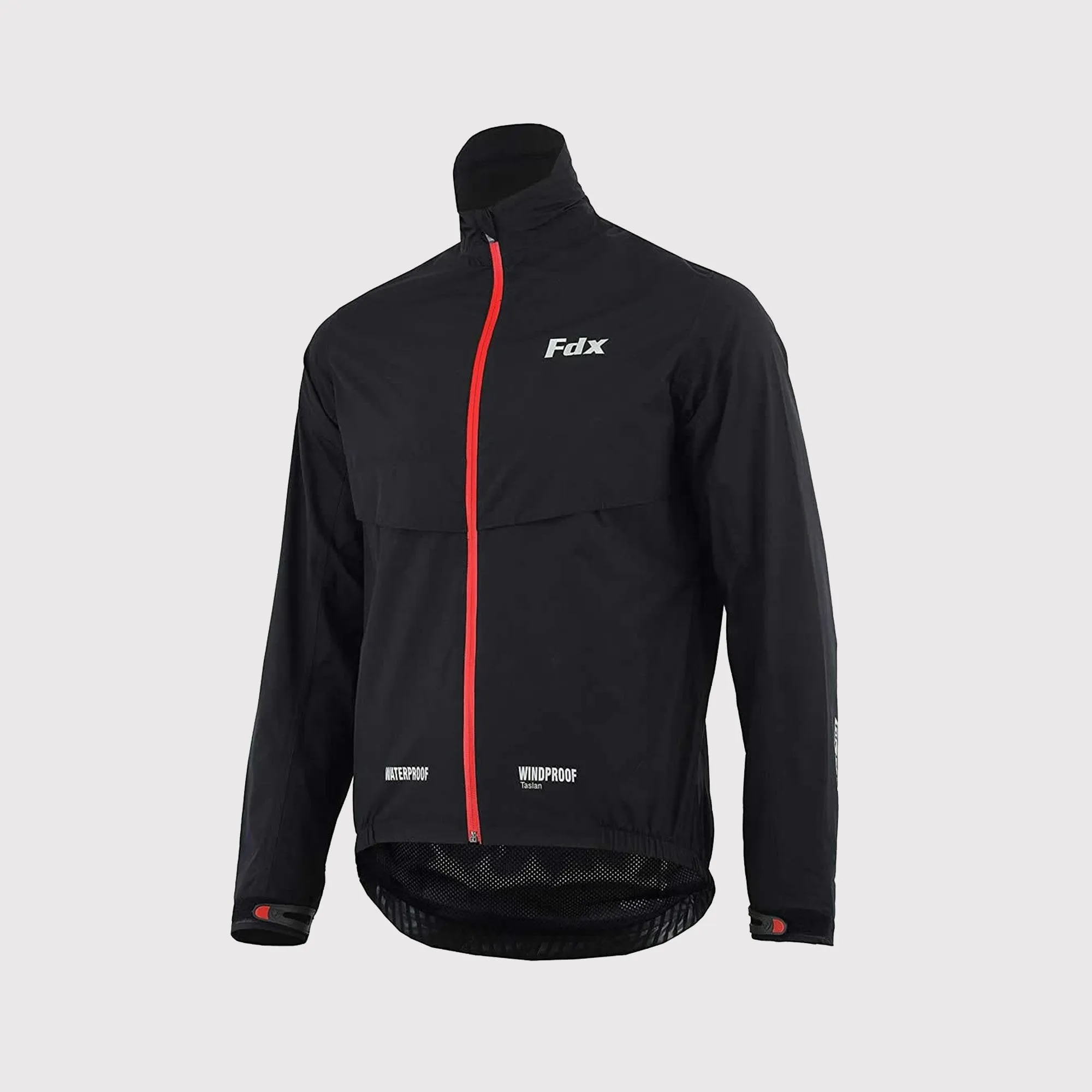 Fdx Evex Black Men's & Boy's Windproof & Waterproof Thermal Cycling Jacket