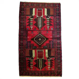 Fine Afghan Belouch Rug - 100% Wool (#002B)