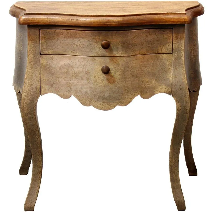 French Country Cabriole Side Table