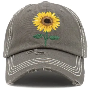 KBV1460 "Sunflower" Washed Vintage Ballcap