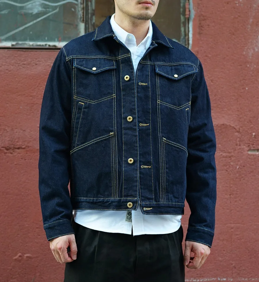 Men's 15.6OZ Selvedge Denim Trucker Jacket