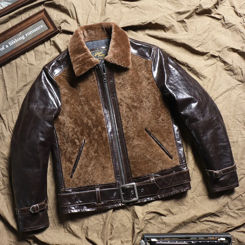 Men's Brown GRIZZLY Leather Jacket