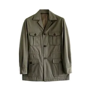 Men's Faux Suede Safari Jacket