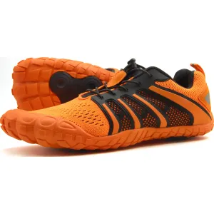 Oranginer Men's No-Tie Lace Minimalist Barefoot Shoes NTL - Orange