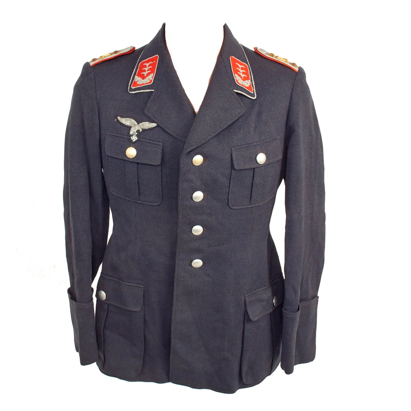 Original German WWII Luftwaffe Flak Artillery Officer Fliegerbluse Flight Blouse Tunic