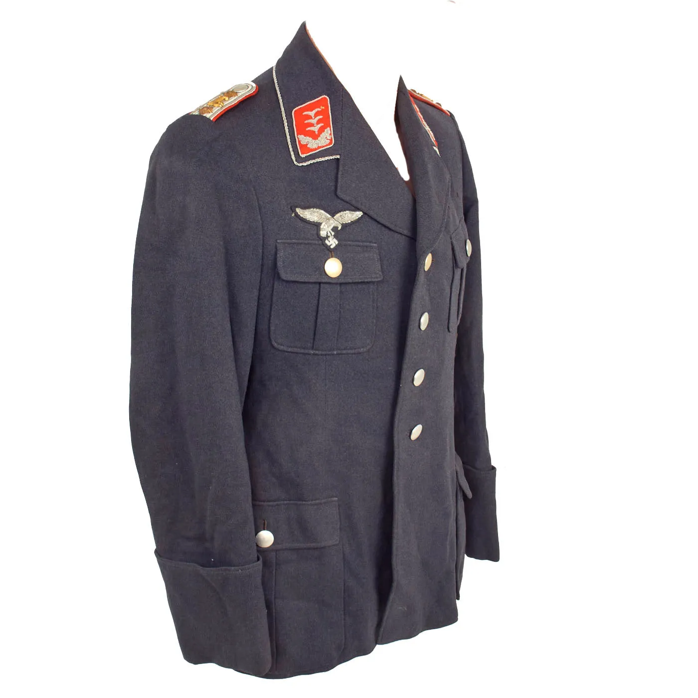 Original German WWII Luftwaffe Flak Artillery Officer Fliegerbluse Flight Blouse Tunic