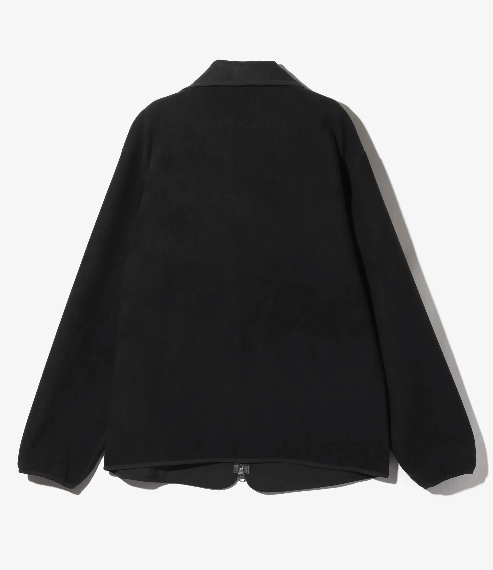 Piping Jacket – Black Poly Fleece