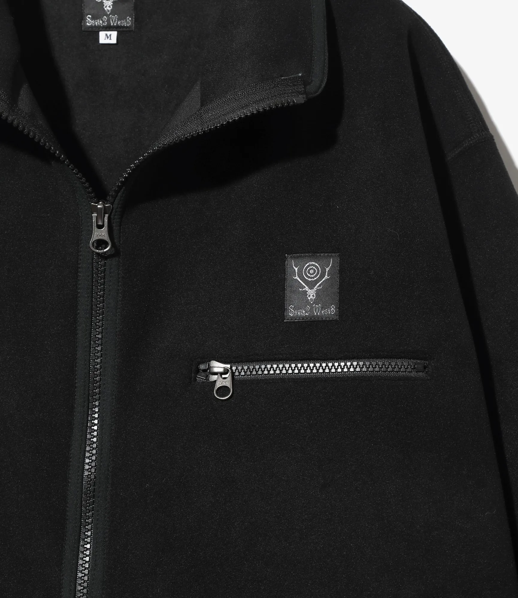 Piping Jacket – Black Poly Fleece