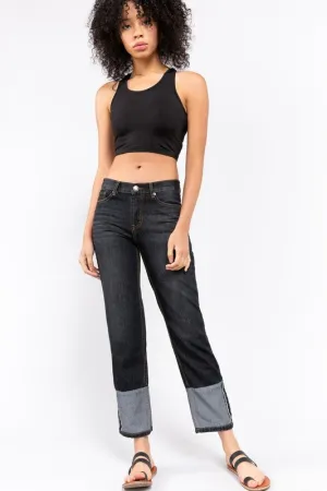 POL19 - BLACK BOYFRIEND JEANS