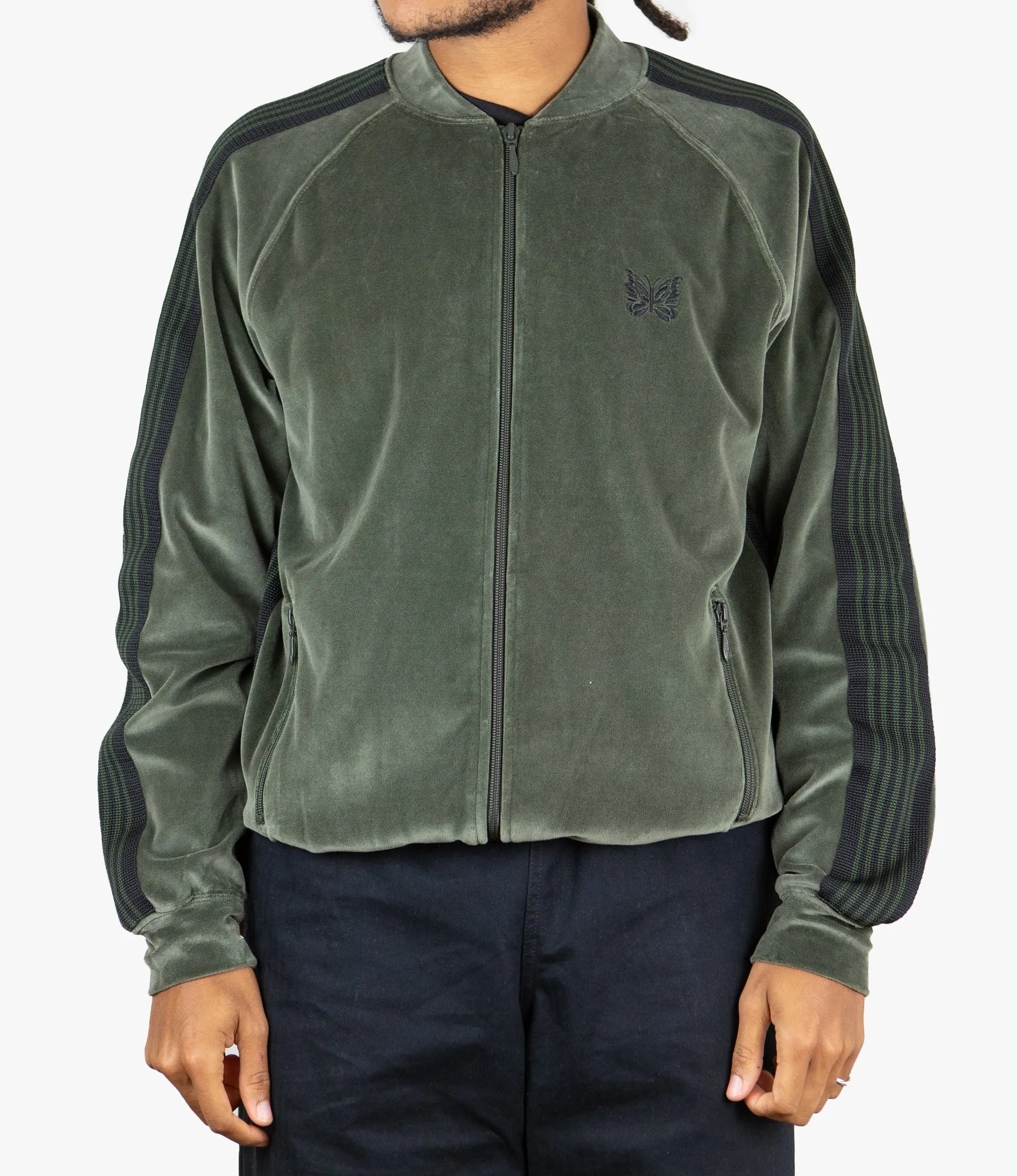 RC Track Jacket – Olive Velour