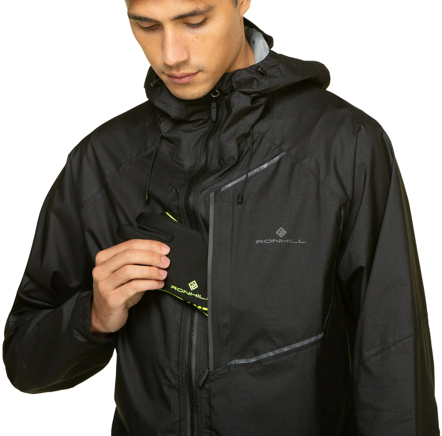 Ronhill Tech Fortify Mens Running Jacket - Black