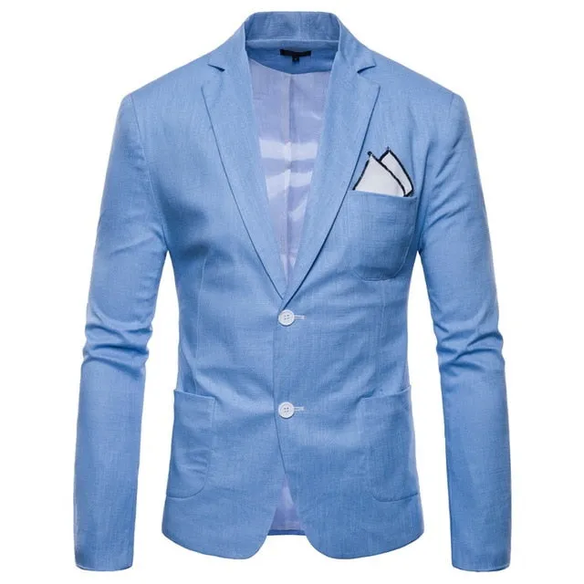 Solid Bright Colour Men Casual Blazer