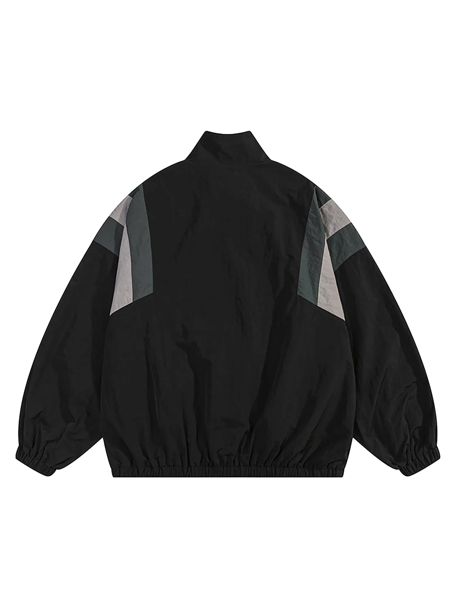 Thesupermade Patchwork Contrasting Windbreaker Jacket