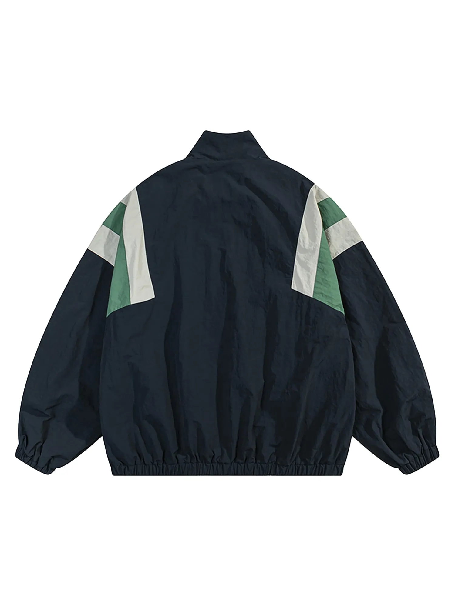 Thesupermade Patchwork Contrasting Windbreaker Jacket