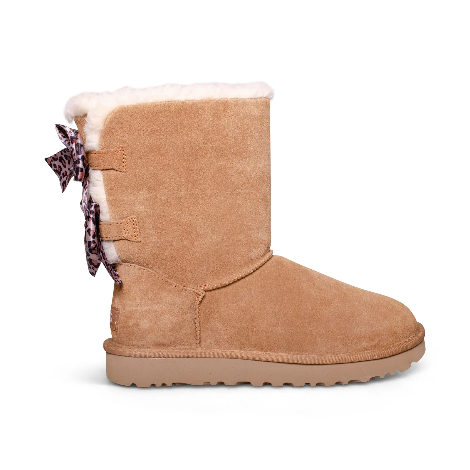 UGG Bailey Bow Leopard Chestnut Boots - Women's