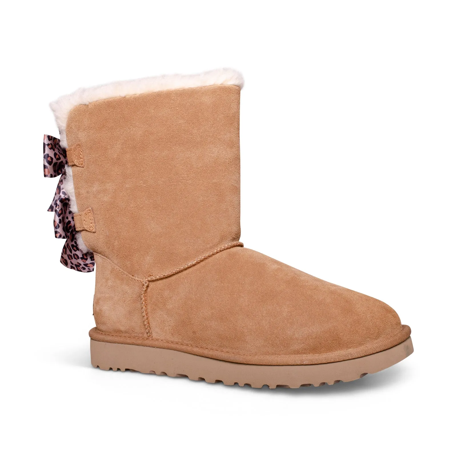 UGG Bailey Bow Leopard Chestnut Boots - Women's