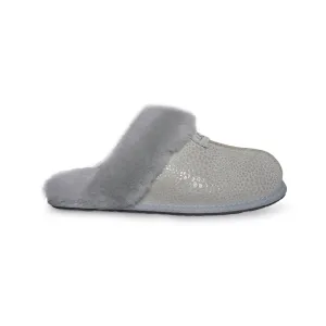 UGG Scuffette Glitzy Grey Violet Slippers