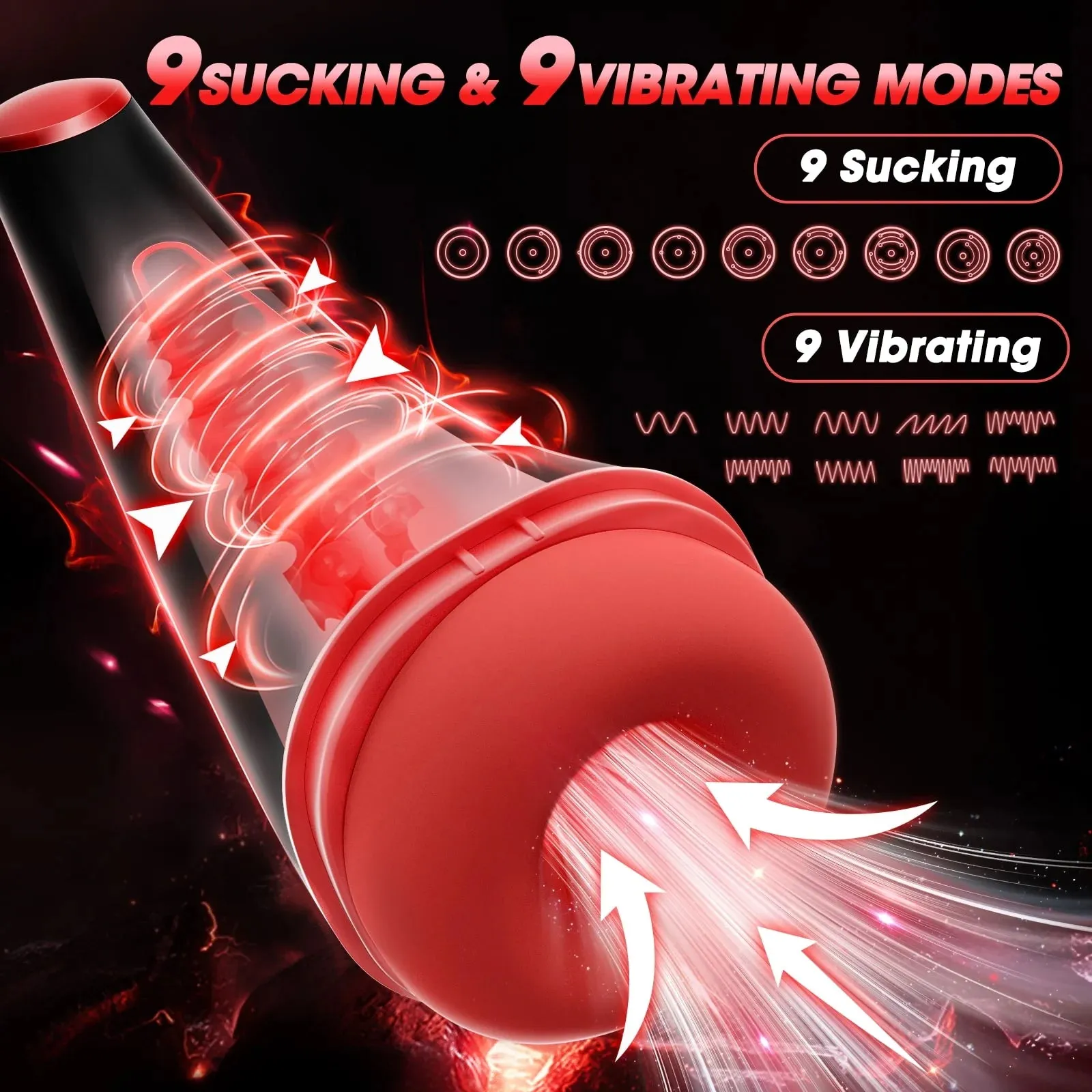 Ultimate Pleasure: Advanced Heated Male Stroker with Vibrating & Sucking Modes