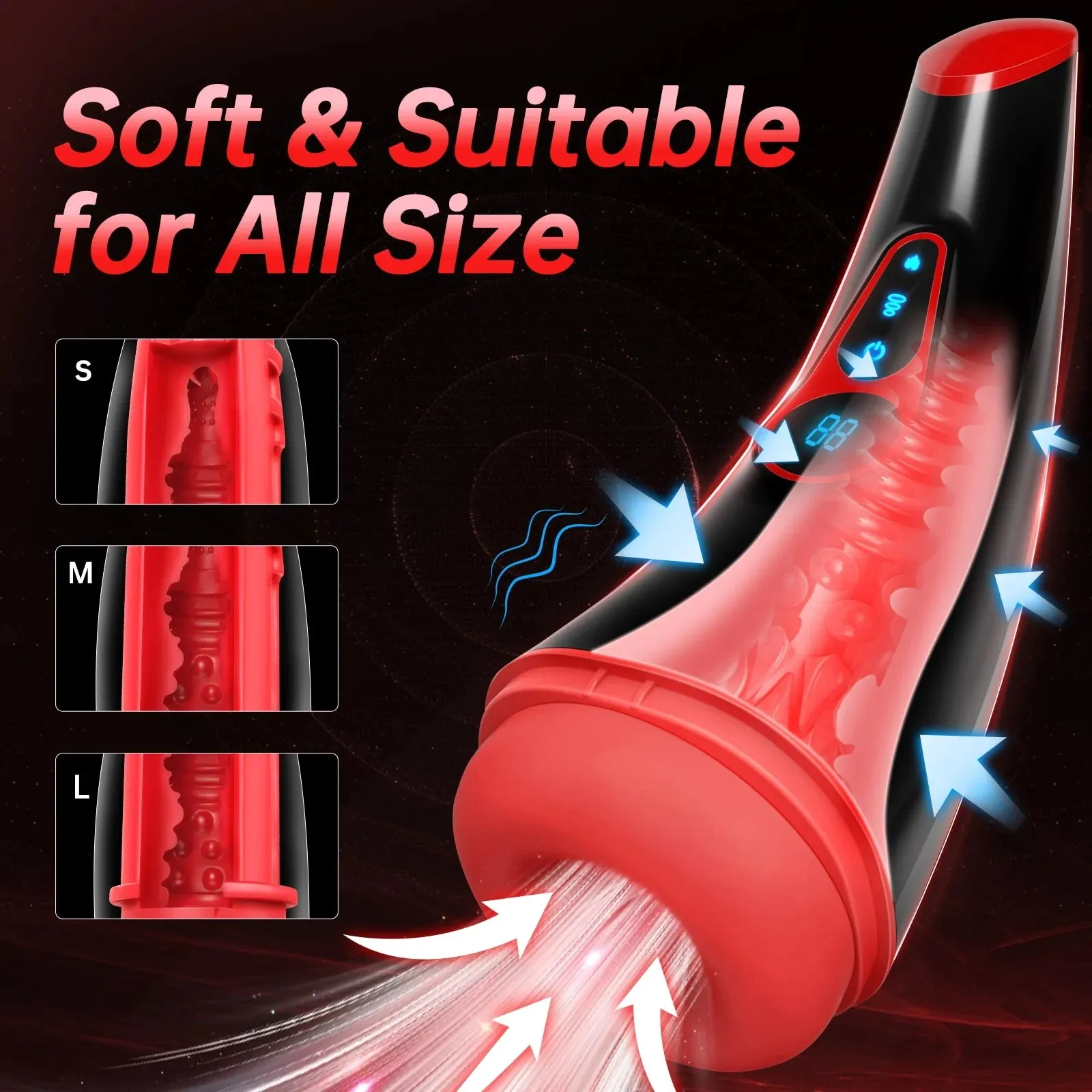 Ultimate Pleasure: Advanced Heated Male Stroker with Vibrating & Sucking Modes