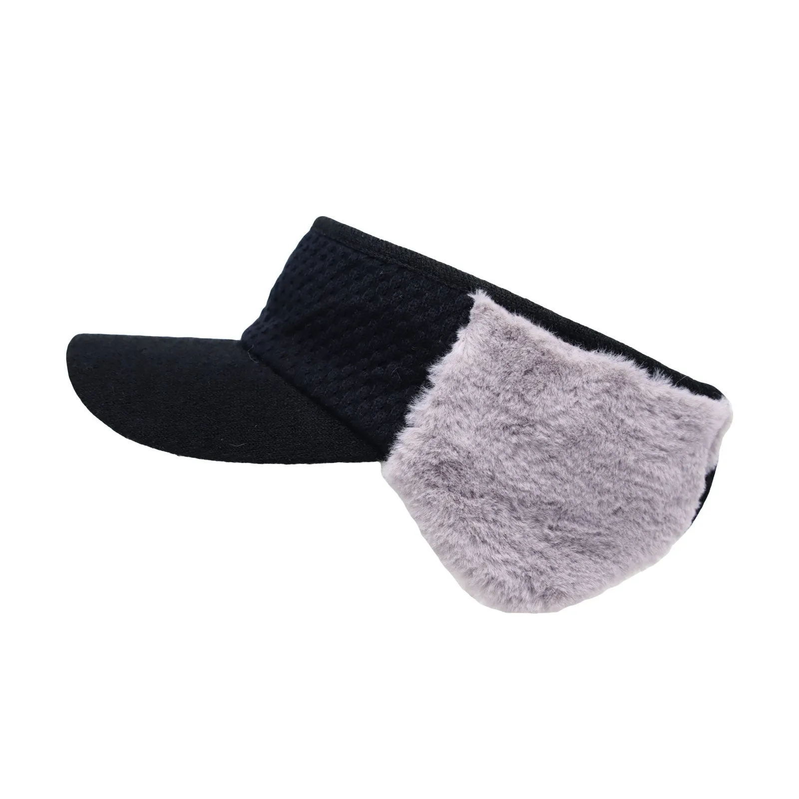 Winter Wool Warm Visor Earflap Hat Windproof Knit Cap SLV1370