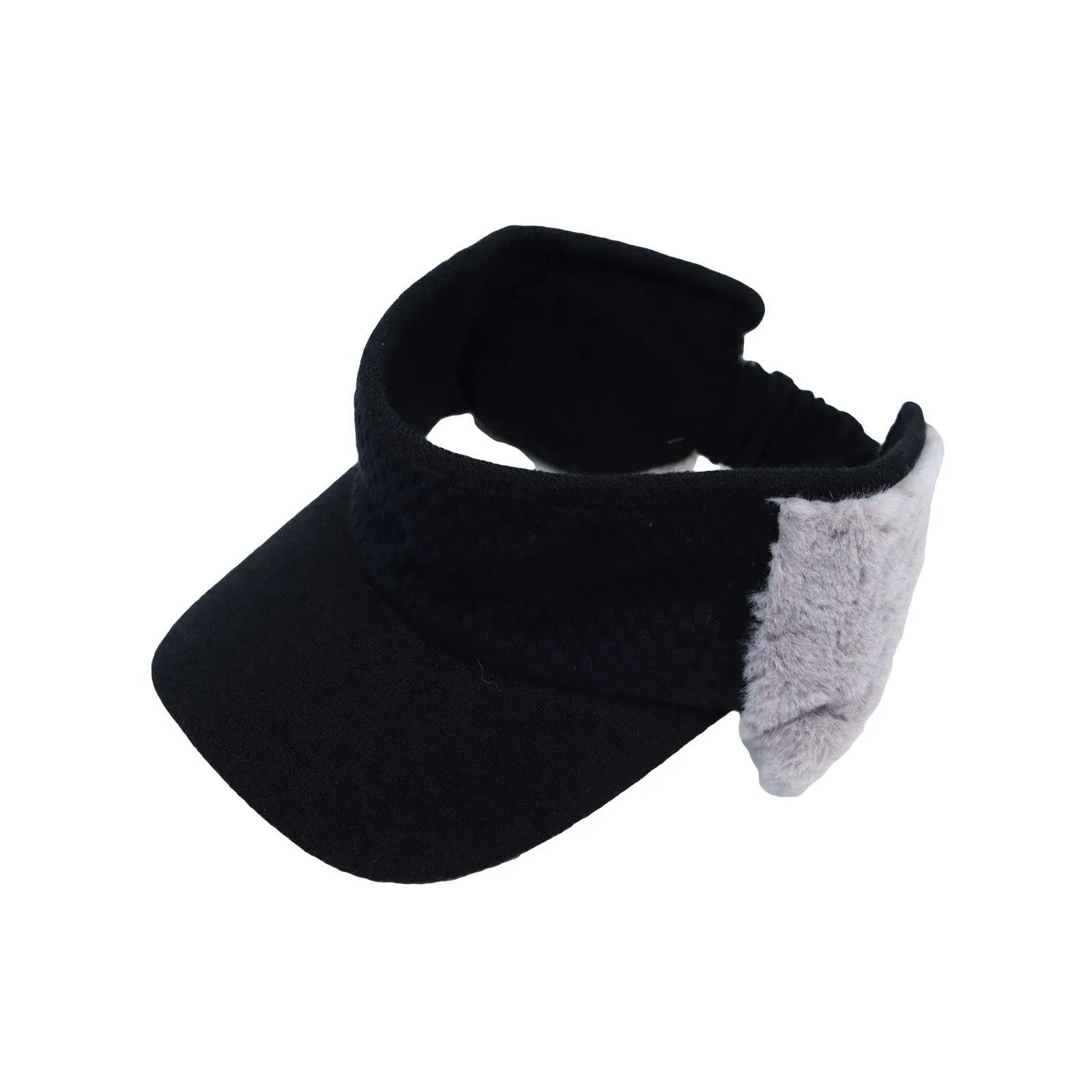 Winter Wool Warm Visor Earflap Hat Windproof Knit Cap SLV1370