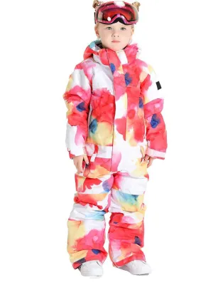 Yeefine Girls One Piece Windproof Snowboard Ski Suits